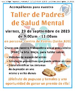 parent workshop spanish